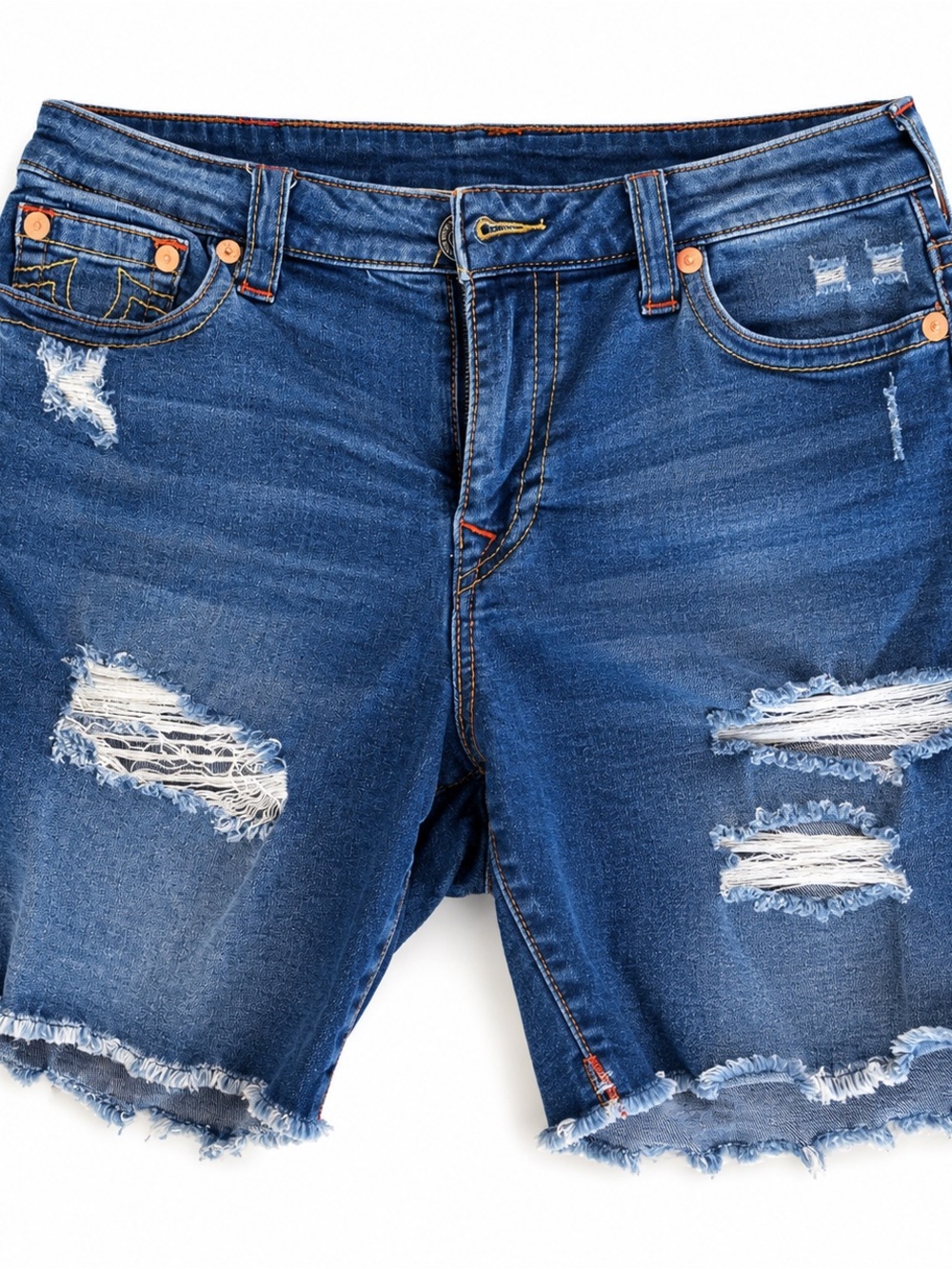 True Religion Distressed Denim Cutoff Shorts – Size 33